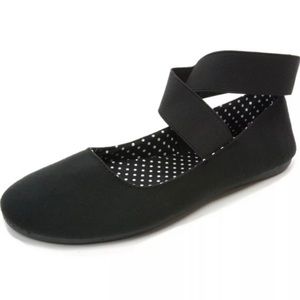 NEW NIB Alpine Swiss Peony Black Ballet Flats Sz10